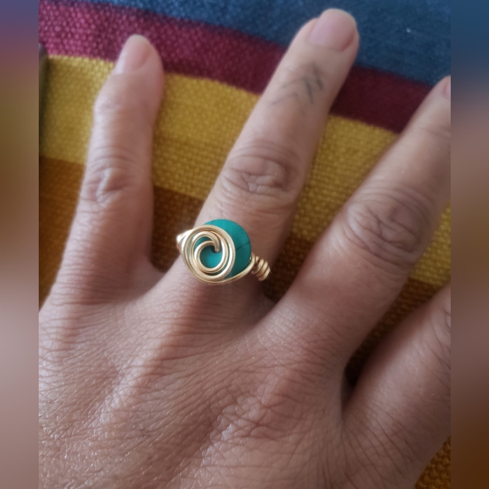 New Handmade Gold Wire Plated Ring